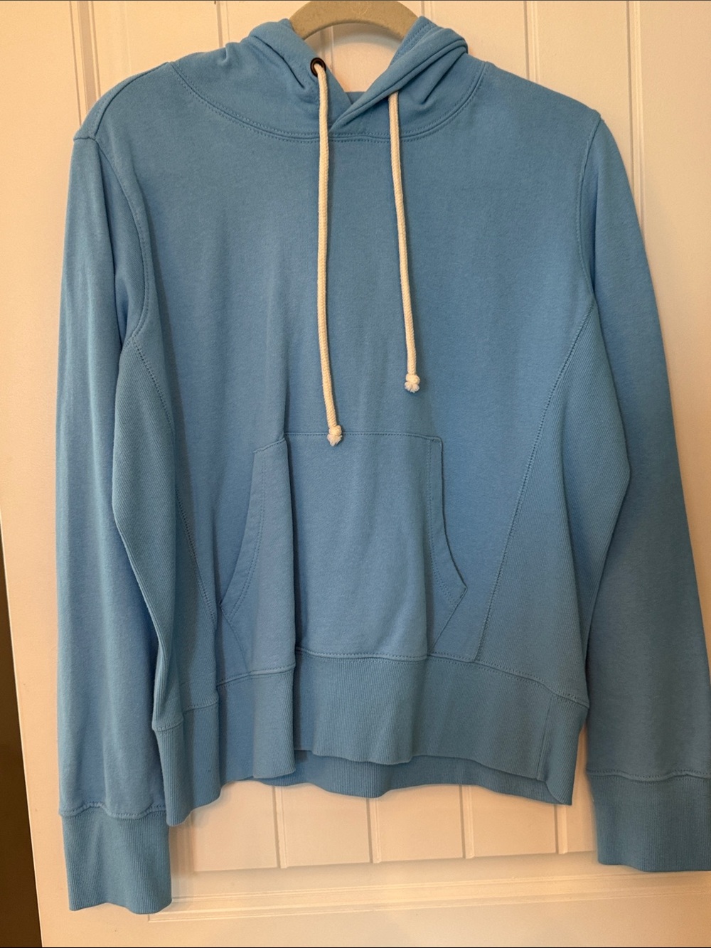 Reflex Light Blue Women's Hoodie Sweater with Drawstring